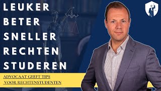 Zes tips voor rechtenstudenten  Een advocaat vertelt [upl. by Woothen]