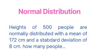 Example of Standard Normal Distribution  Probability Distributions  KNEC KNP AND CDACC [upl. by Jacky87]