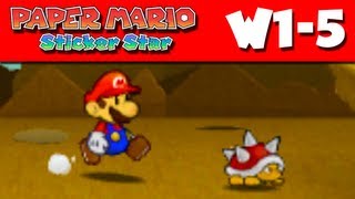 Paper Mario Sticker Star  W15  Whammino Mountain Nintendo 3DS Gameplay Walkthrough [upl. by Daub]