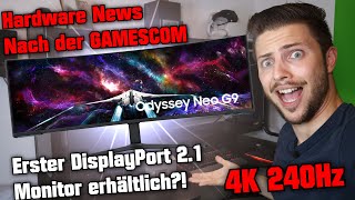 Erster DisplayPort 21 Monitor erhältlich 😱 Samsung Odyssey Neo G9 amp ASUS ROG Swift OLED 4K 240Hz [upl. by Sanjiv]