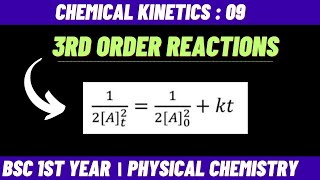 Third order reactions  Integrated rate law  Chemical kinetics  Bsc 1st year chemistry [upl. by Eedyah878]