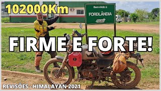 Revisão 100mil Km  Royal Enfield Himalayan 2021 [upl. by Carhart152]