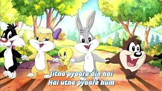 Baby Looney Tunes  Jitna Pyara Din Hai  कितना प्यारा दिन है  Cartoon Rhymes Hindi [upl. by Airotciv]