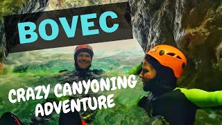 CRAZY Canyoning in Bovec Soča Valley Slovenia  NATURAL Water Park  Sušec Canyon [upl. by Nelyk]