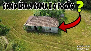 COMO ÉRA O FOGÃO A LENHA E A CAMA QUE ELES USAVAM ANTIGAMENTE NESSA CASA [upl. by Turk]