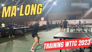 Ma Long Fan Zhendong train hard at WTTC Durban 2023 [upl. by Anastasio]