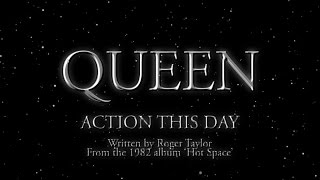 Queen  Action This Day Official Lyric Video [upl. by Notsyrb]