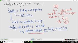 Natality and mortality rate Population Ecology part 5 [upl. by Attenrad]