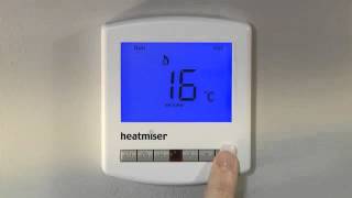 Programming your Heatmiser Slimline Thermostat [upl. by Elleynad750]