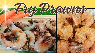 Fry Prawns Recipe  Broasted Prawns  Prawn Tempura Yummy 🍤 [upl. by Bohrer21]