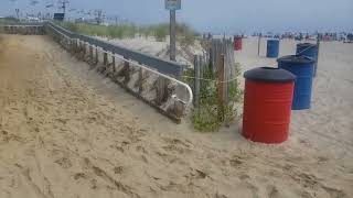 3Wed July 17 Seaside Hights New Jersey  Boardwalk  Atlantic Ocean  Down the Shore  Beach Time [upl. by Nivart706]