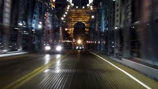 John A Roebling Suspension Bridge northbound Night [upl. by Arbuckle]