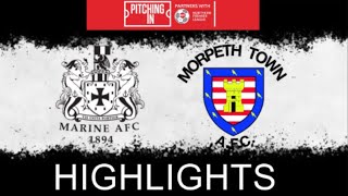 Marine AFC vs Morpeth Town FC Highlights [upl. by Nabalas]