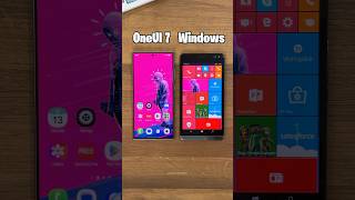 OneUI 7 vs Windows Phone 🤤 [upl. by Novrej369]