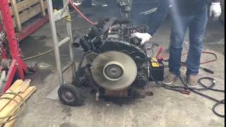 Mitsubishi 4d56 turbo diesel engine test [upl. by Elem]