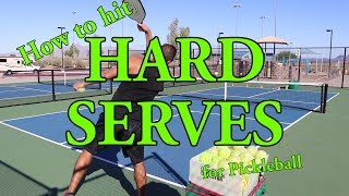 How to Hit a Hard Serve for Pickleball  Strategies Skills amp Drills by Coach David Alexander [upl. by Merilee356]