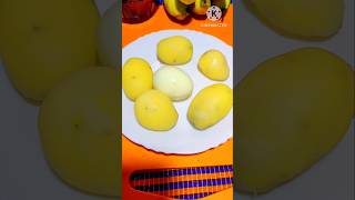 Potato roasted onion combo ।। আলু পেঁয়াজের অসাধারণ মাখা shorts viral youtubeshorts food [upl. by Latreese180]