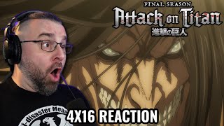 ATTACK ON TITAN 4X16 REACTION Above and below Shingeki No Kyojin [upl. by Ainslie980]