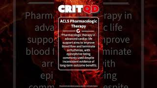 ACLS Pharmacologic Therapy [upl. by Nadnerb81]