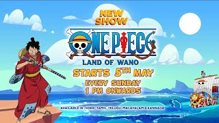 One Piece Land of Wano  Official Telugu Promo  Cartoon Network India [upl. by Jordanson]