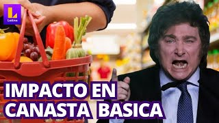 Bolivia Precio de la canasta básica suben de precio debido a medidas de Milei [upl. by Acimehs172]