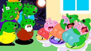 Zombie Apocalypse Zombies Appeared At The Pig City 🧟‍♂️🧟‍♀️  Peppa Pig Funny Animation [upl. by Tower]