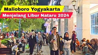 Suasana Malioboro Yogyakarta Di Malam Hari Menjelang Libur Nataru 2024  Wisata Jogja Terbaru [upl. by Kahcztiy]