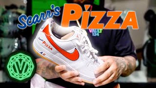 One Of These Most Limited Nike Air Force 1 Sneakers Scarrs Pizza In Hand Look [upl. by Hasseman]