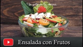 Ensalada de Lechuga y Frutas [upl. by Mackie]