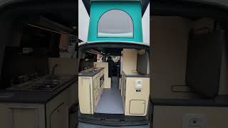 Campervan with fixed toilet grill double hob 50 liter fridge 4 berth and oozing style [upl. by Ellac267]