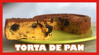 CÓMO hacer TORTA de PAN  RECETA de PAN duro casera [upl. by Gherlein]