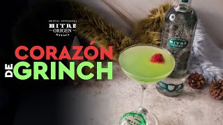 🍹CÓCTELES FÁCILES con Mezcal Mitre Origen Corazón de Grinch 💚 Cócteles de Navidad [upl. by Kancler137]