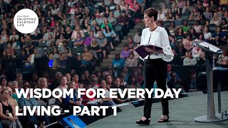 Wisdom for Everyday Living  Part 1  Joyce Meyer  Enjoying Everyday Life [upl. by Annad525]