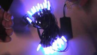 ColorWave color changing LED Light String RedtoBlue [upl. by Enirac368]