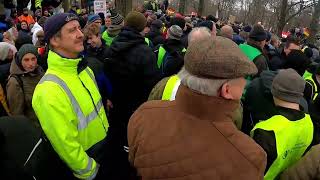 15 1 24 Groß DEMO LANDWIRTE BERLIN BERLIN [upl. by Atenahs]