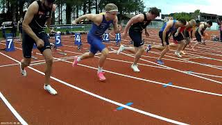 Vindsprint 2024  100m menn forsøk heat 4 [upl. by Gnel442]