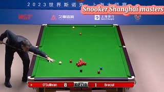 Snooker Shanghai Masters Ronnie O’Sullivan Vs Luca Brecel  frame 19 amp 20 [upl. by Kirst]