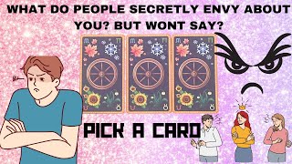 WHAT DO PEOPLE SECRETLY ENVY ABOUT YOUBUT WONT SAY🔮PICK A CARD🔮 [upl. by Ynnahc863]