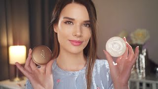 ASMR Realistic High End Makeup  BURBERRY DIOR NATASHA DENONA ESTEE LAUDER  Roleplay for Sleep [upl. by Millicent]