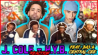 J Cole  HYB feat Bas amp Central Cee Official Audio  Reaction [upl. by Sonafets]