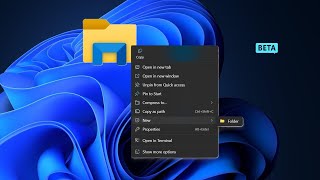 Windows 11 Build 226354445 New Share Options hidden File Explorer Folder Creation  More [upl. by Aneahs364]