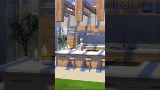 Modern Mediterranean Kitchen in the Sims 4 thesims4 game sims sims4 kitchen shorts [upl. by Jelena]