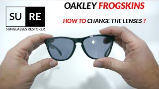 How to change Oakley Frogskins Lenses  Sunglasses Restorer [upl. by Kizzie840]