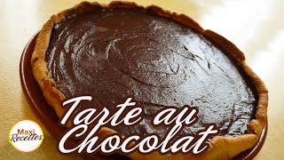 Recette Tarte au Chocolat Facile et Rapide [upl. by Danna]