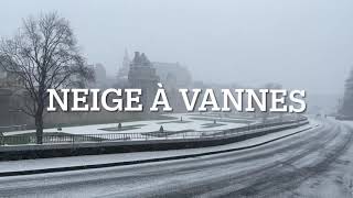 Vannes sous la neige  11022021 Bretagne [upl. by Sadinoel]