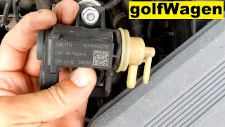 Audi A3 turbo boost pressure valve replacement N75 [upl. by Pahl]