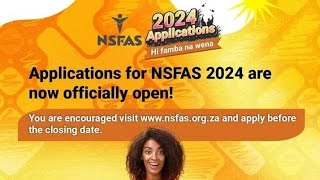 NSFAS Applications 2024 Step By Step Tutorials [upl. by Ydnarb]