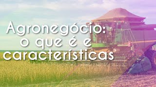 Agronegócio o que é e características  Brasil Escola [upl. by Carce]