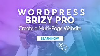 How to Create a MultiPage Website in Brizy Wordpress  Full Tutorial [upl. by Sage760]