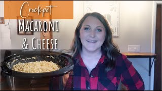 BEST CROCKPOT MACARONI amp CHEESE  Crockpot Recipe  COMFORT FOOD SLOW COOKER MEAL 🧀 [upl. by Nowujalo]